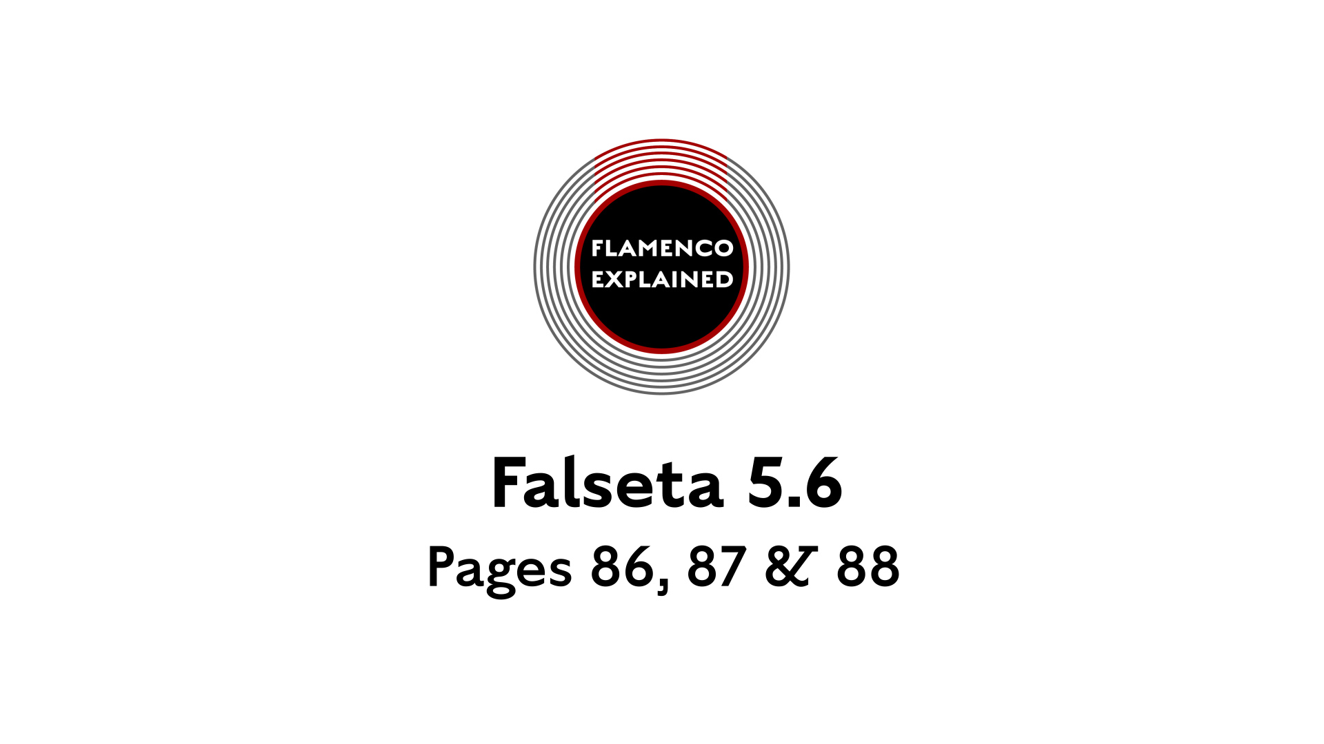 Bulerias Falseta Pages 86, 87 & 88