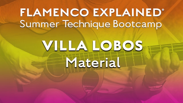 Technique Bootcamp - Villa Lobos Material