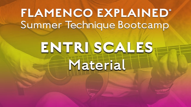 Technique Bootcamp - Entri Scales (Advanced) Material