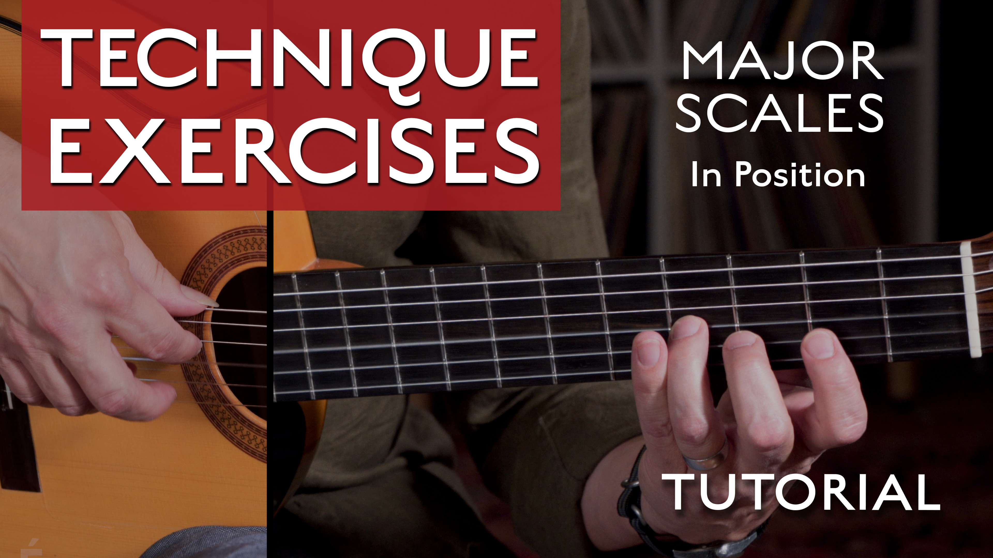 Technique Exercises - Major Scales in Position - TUTORIAL
