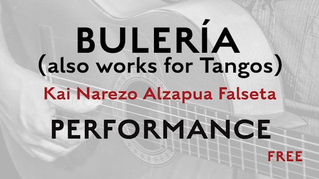 Friday Falseta - Buleria Alzapua - Kai Narezo Falseta Performance
