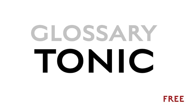 Tonic - Glossary Term