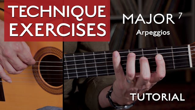 Technique Exercises -  Major 7 Arpegg...