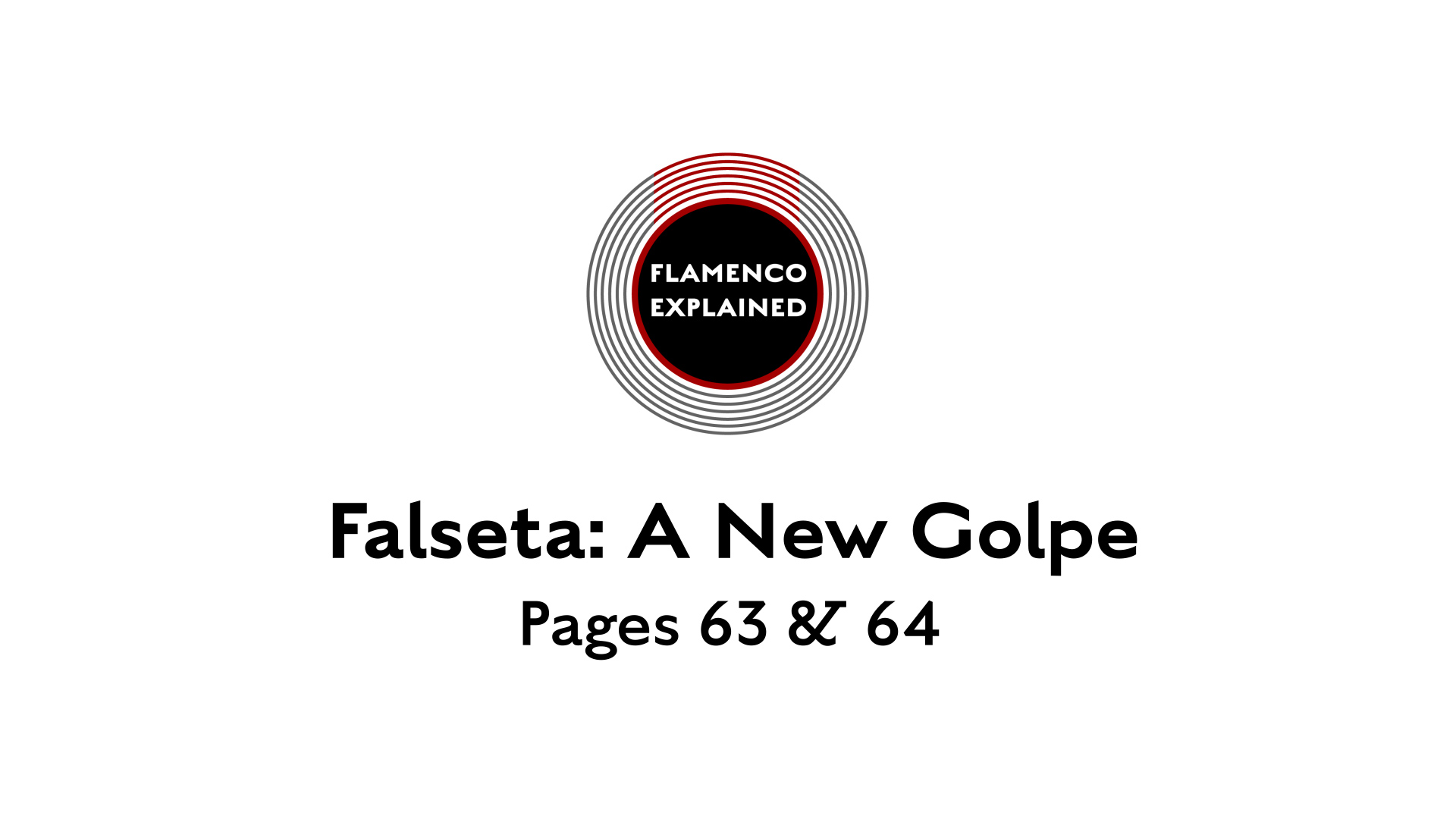 Alegrias Falseta A New Golpe Pages 63 & 64