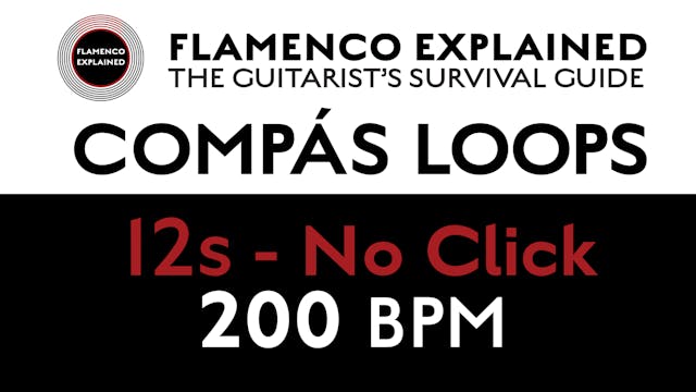 Compás Loops - 12s No Click 200 BPM