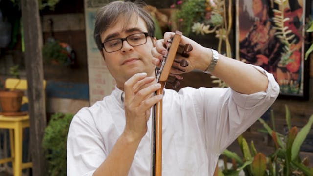 How to string your peg guitar!