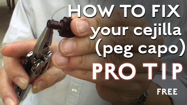 How to fix your cejilla (peg capo) - Pro Tip