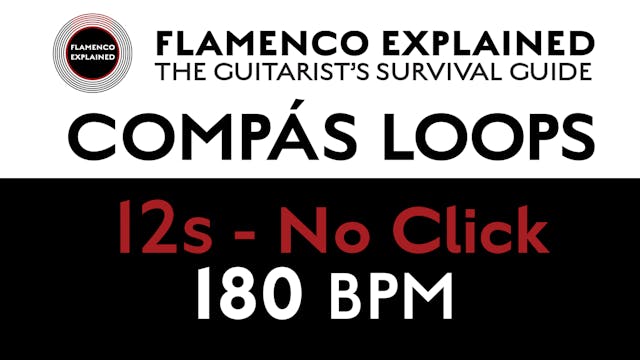 Compás Loops - 12s No Click 180 BPM