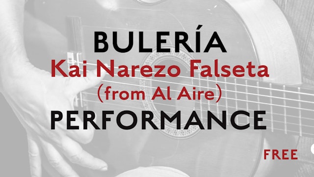 Friday Falseta - Buleria - Kai Narezo Falseta (from Al Aire) - Performance