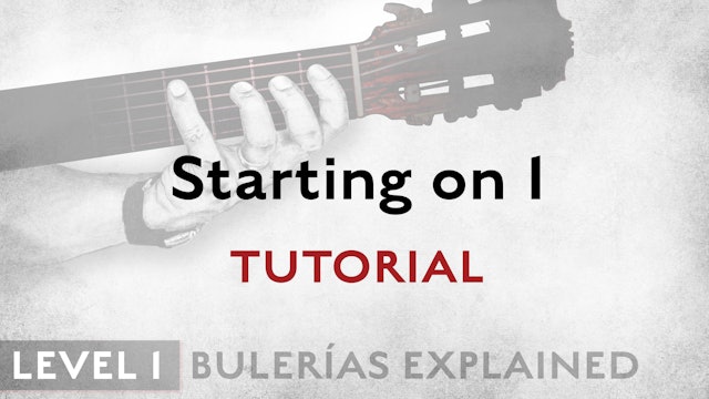Bulerias Explained - Level 1 - Starting on 1 - TUTORIAL