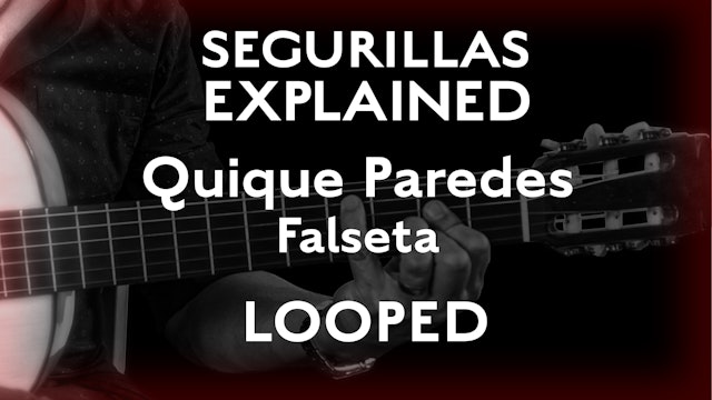 Seguirillas Explained - Quique Paredes Falseta - SLOW/LOOPED