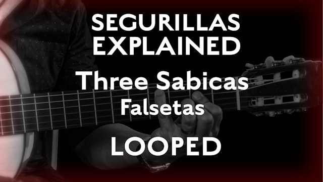 Seguirillas Explained - Three Sabicas Falsetas - SLOW/LOOPED