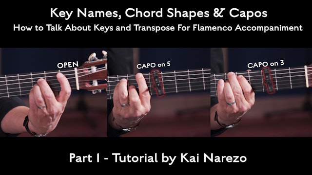 How-to Talk Keys and Transpose For Flamenco Accompaniment - Part 1- TUTORIAL