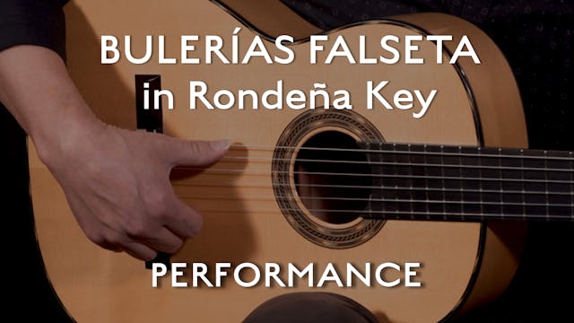 Bulerias Falseta in the Rondeña Key -...