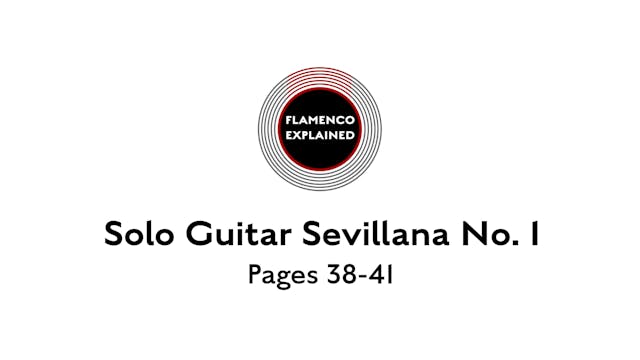 Solo Guitar Sevillana No. 1 Pages 38-41