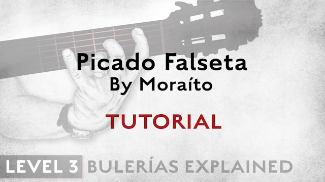 Bulerias Explained - Level 3 - Picado Falseta by Moraíto - TUTORIAL