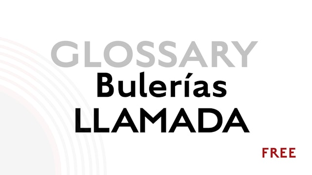 Llamada for Buleria - Glossary Term