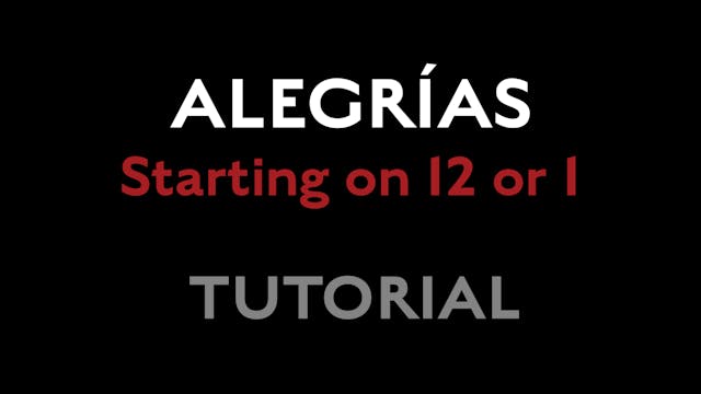 Alegrias - Starting on 12 or 1 - Tuto...