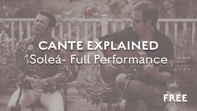 Cante Explained - Soleá - Complete Performance
