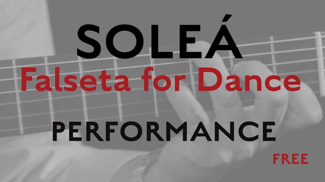 Friday Falseta - Solea Falseta for Dance - Performance