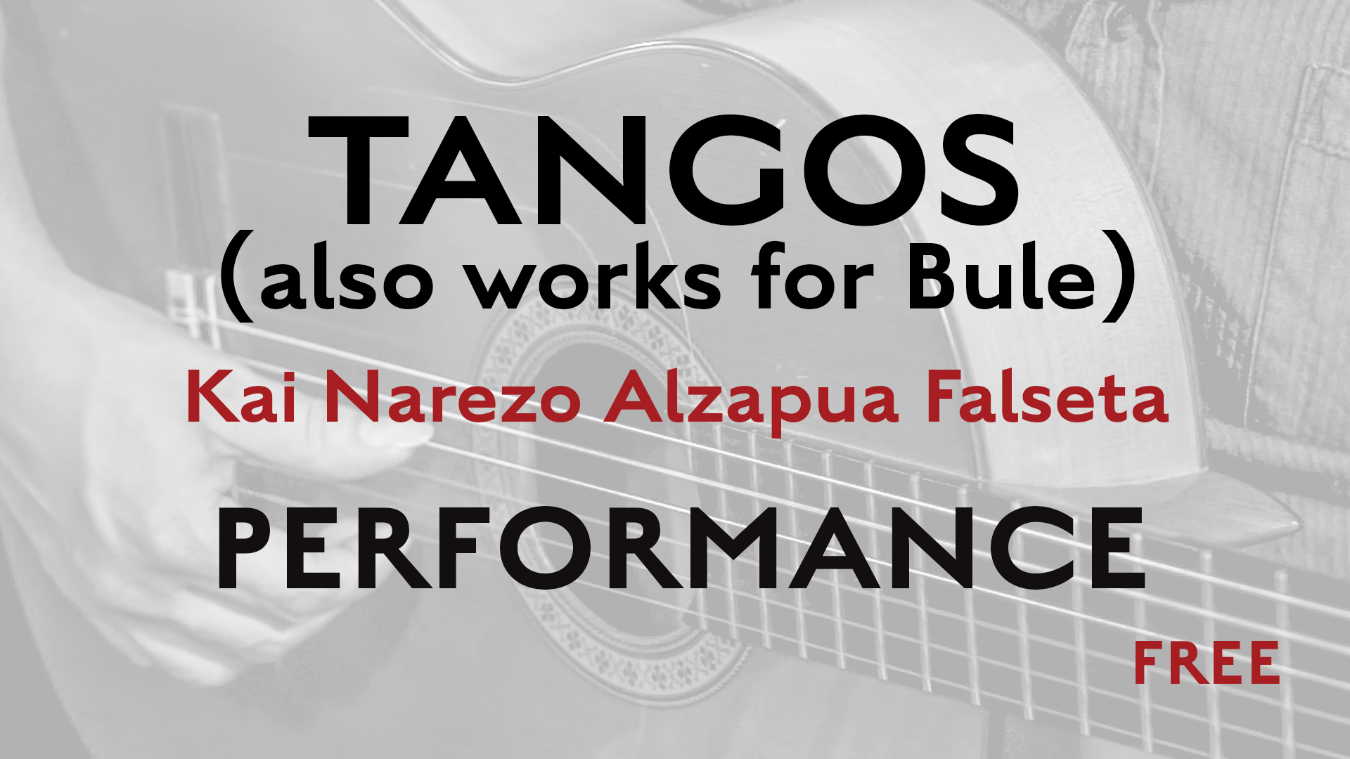 Friday Falseta - Tangos Alzapua - Kai Narezo Falseta Performance