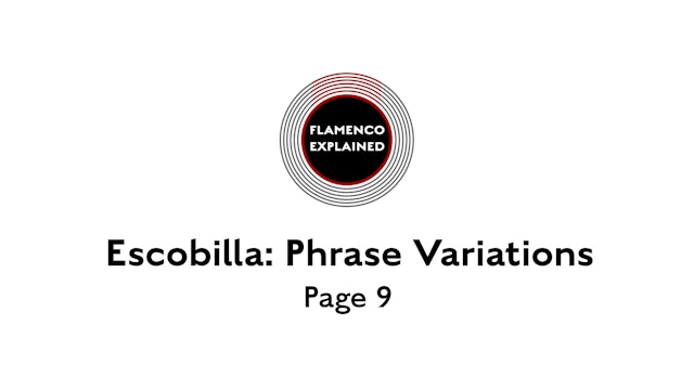 Solea Escobilla Phrase Variations Page 9