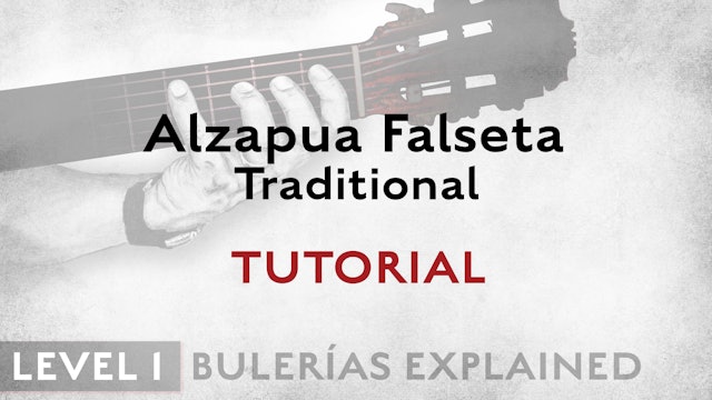 Bulerias Explained - Level 1 - Alzapua Falseta Traditional - TUTORIAL