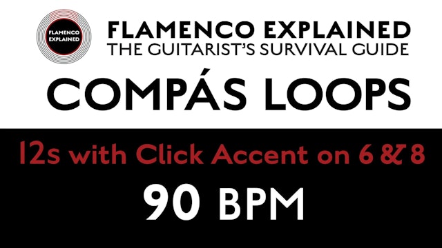 Compás Loops - 12s - With Click Accent on 6 & 8 - 90 BPM