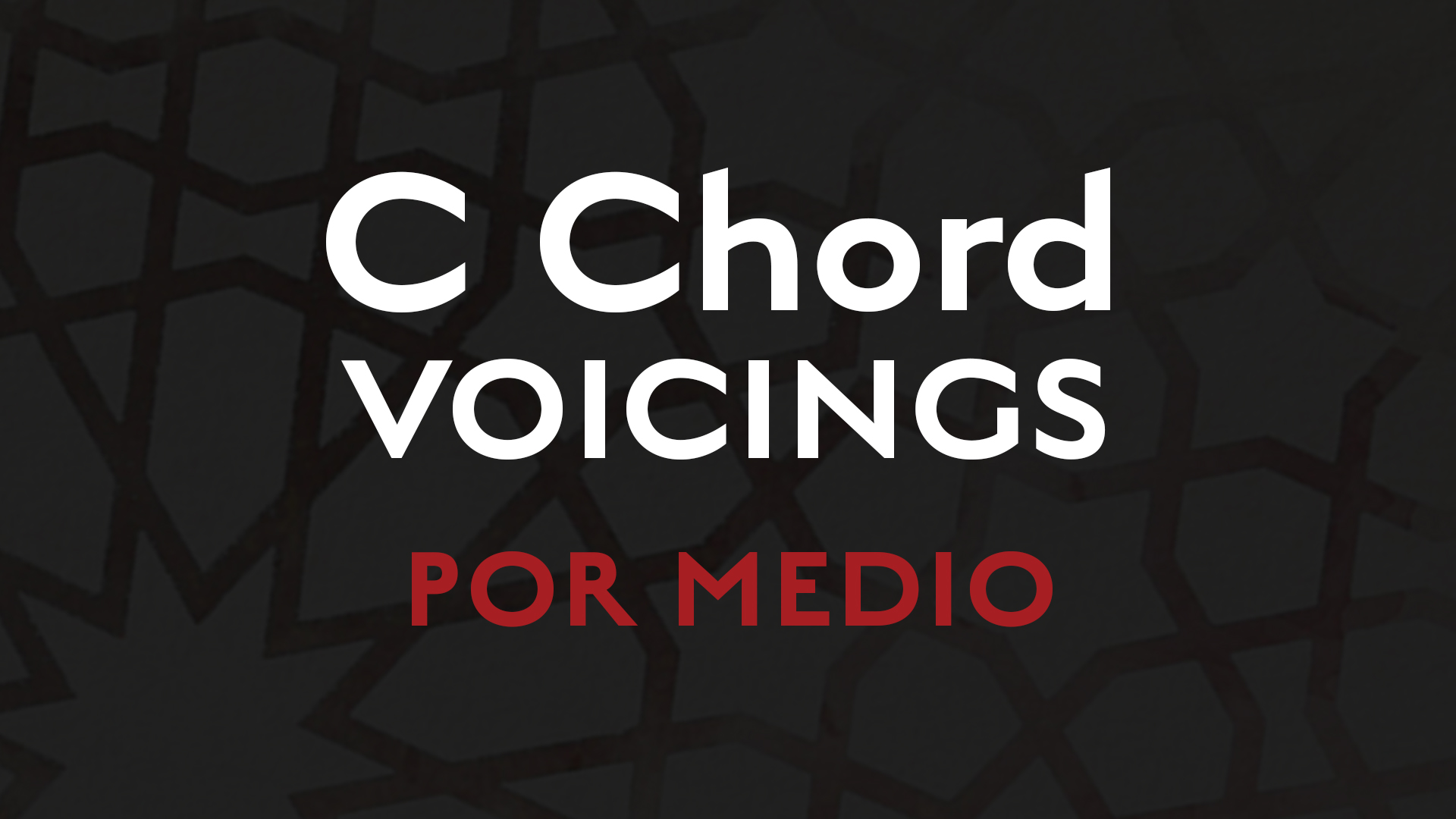 C Chord Voicings