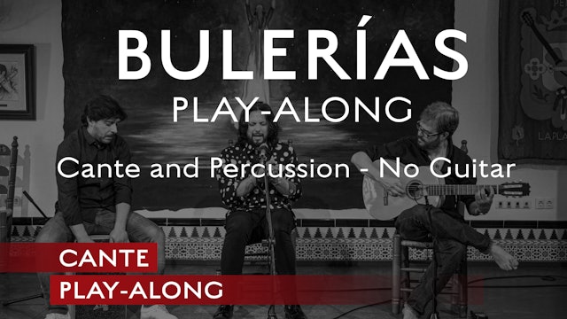 Cante Play-Along - Bulerias Play-Along -Cante and Percussion - No Guitar