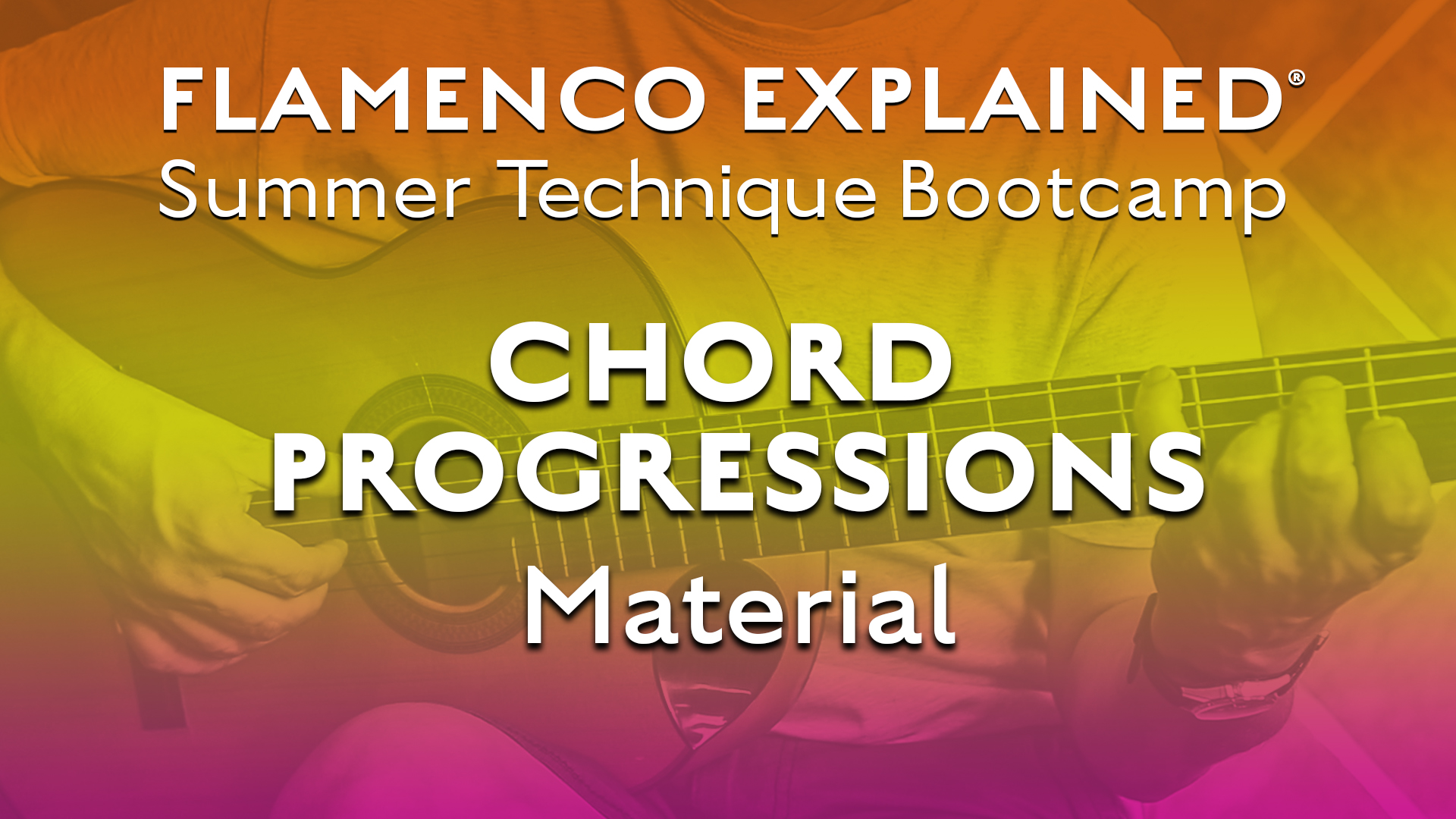 Technique Bootcamp - Chord Progressions Material