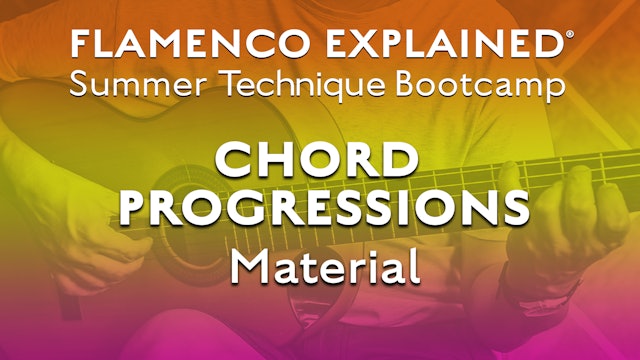 Technique Bootcamp - Chord Progressions Material