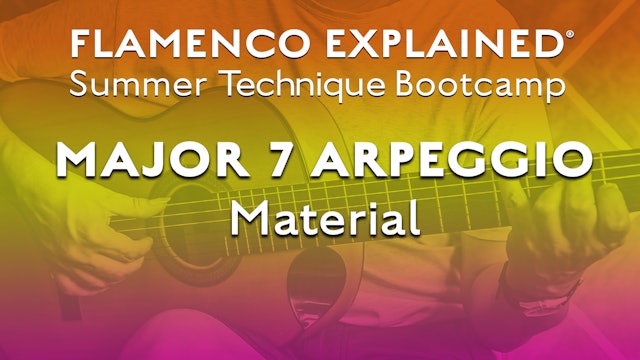 Technique Bootcamp - Major 7 Arpeggio Material