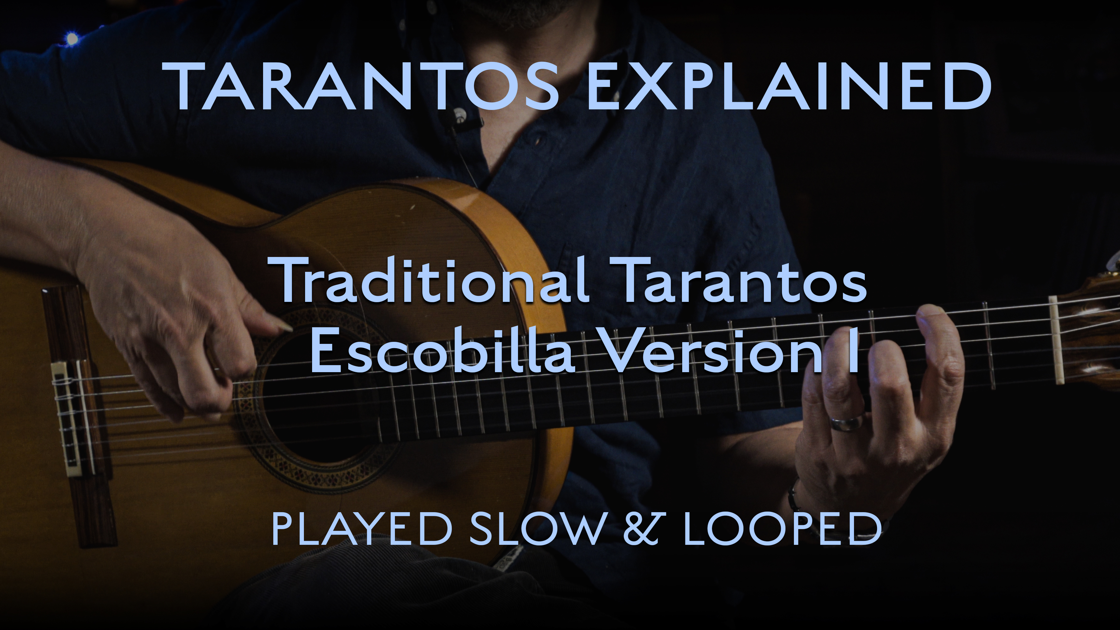Tarantos Explained - Traditional Escobilla Version 1 - Played Slow & Looped