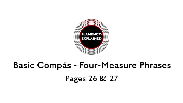Tangos Compas Four-Measure Phrases Pages 26 & 27