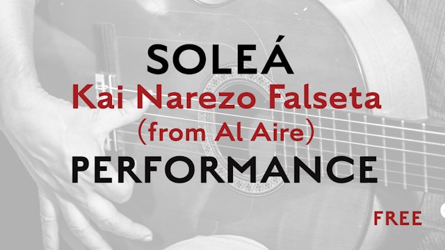 Friday Falseta - Solea - Kai Narezo Falseta (from Al Aire) - Performance