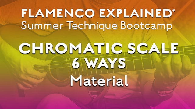 Technique Bootcamp - Chromatic Scale Six Ways Material