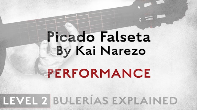 Bulerias Explained - Level 2 - Picado Falseta by Kai Narezo - PERFORMANCE