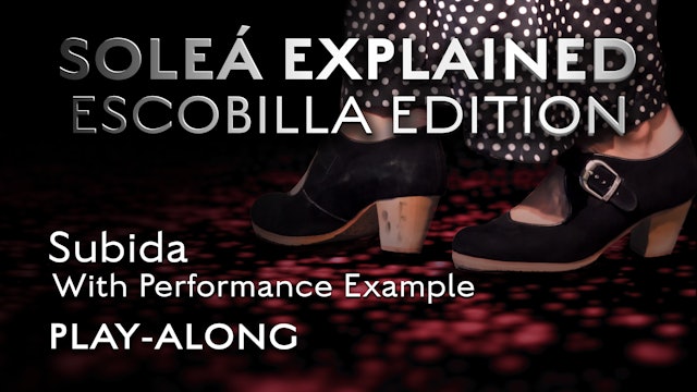 Soleá Explained Escobilla Edition - Subida with Performance Example - PLAY-ALONG