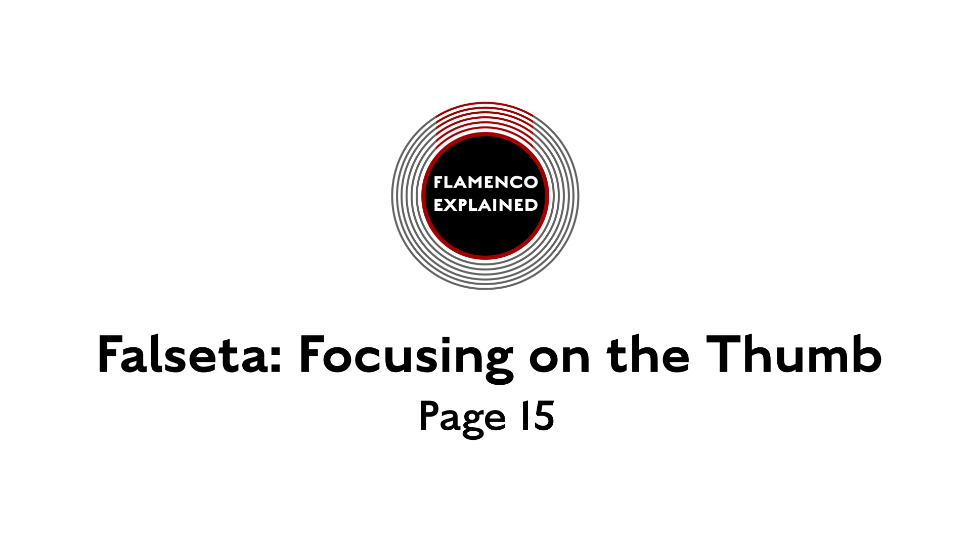 Solea Falseta Focusing On The Thumb Page 15