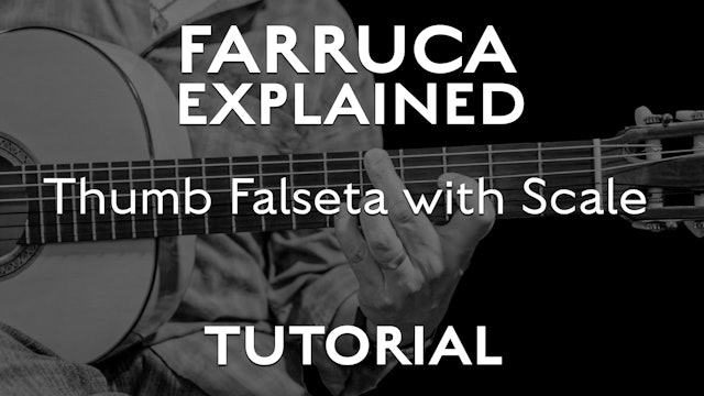 Farruca Explained - Thumb Falseta with Scale - TUTORIAL