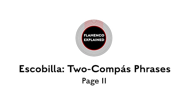 Solea Escobilla Two-Compas Phrases Page 11
