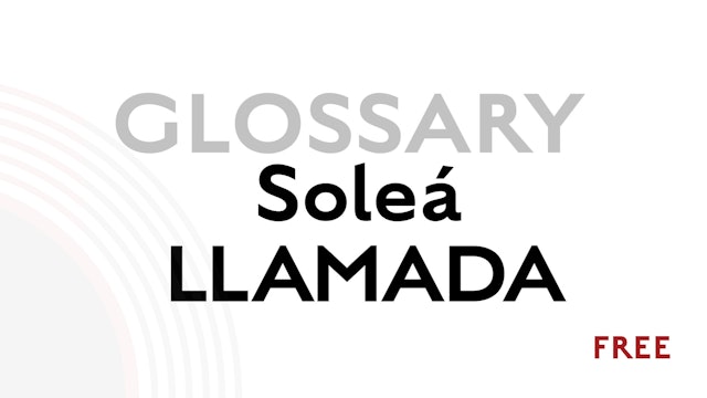 Llamada for Solea - Glossary Term