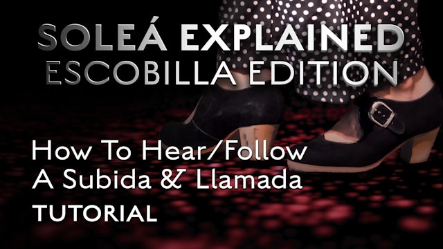 Soleá Explained Escobilla Edition-How To Hear/Follow a Subida & Llamada-TUTORIAL