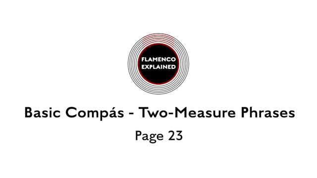 Tangos Basic Compas Two-Measure Phrases Page 23