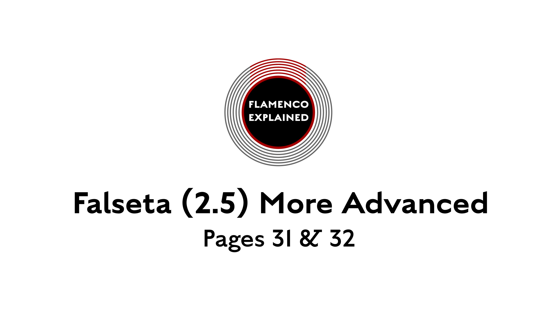 Tangos Falseta More Advanced Pages 31 & 32