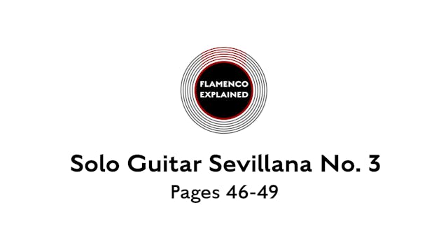 Solo Guitar Sevillana No. 3 Pages 46-49