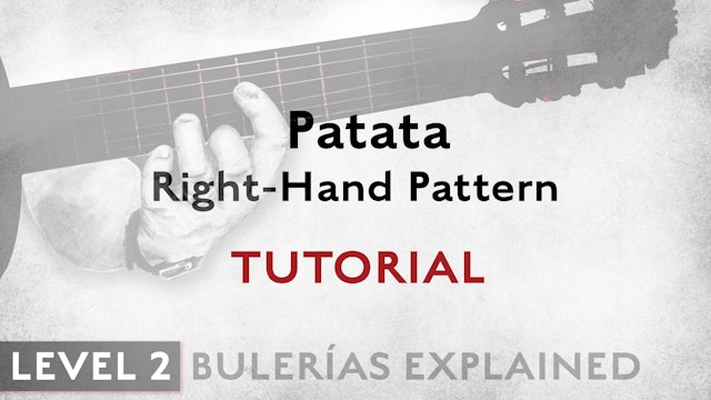 Bulerias Explained - Level 2 - Patata Right hand Pattern - TUTORIAL