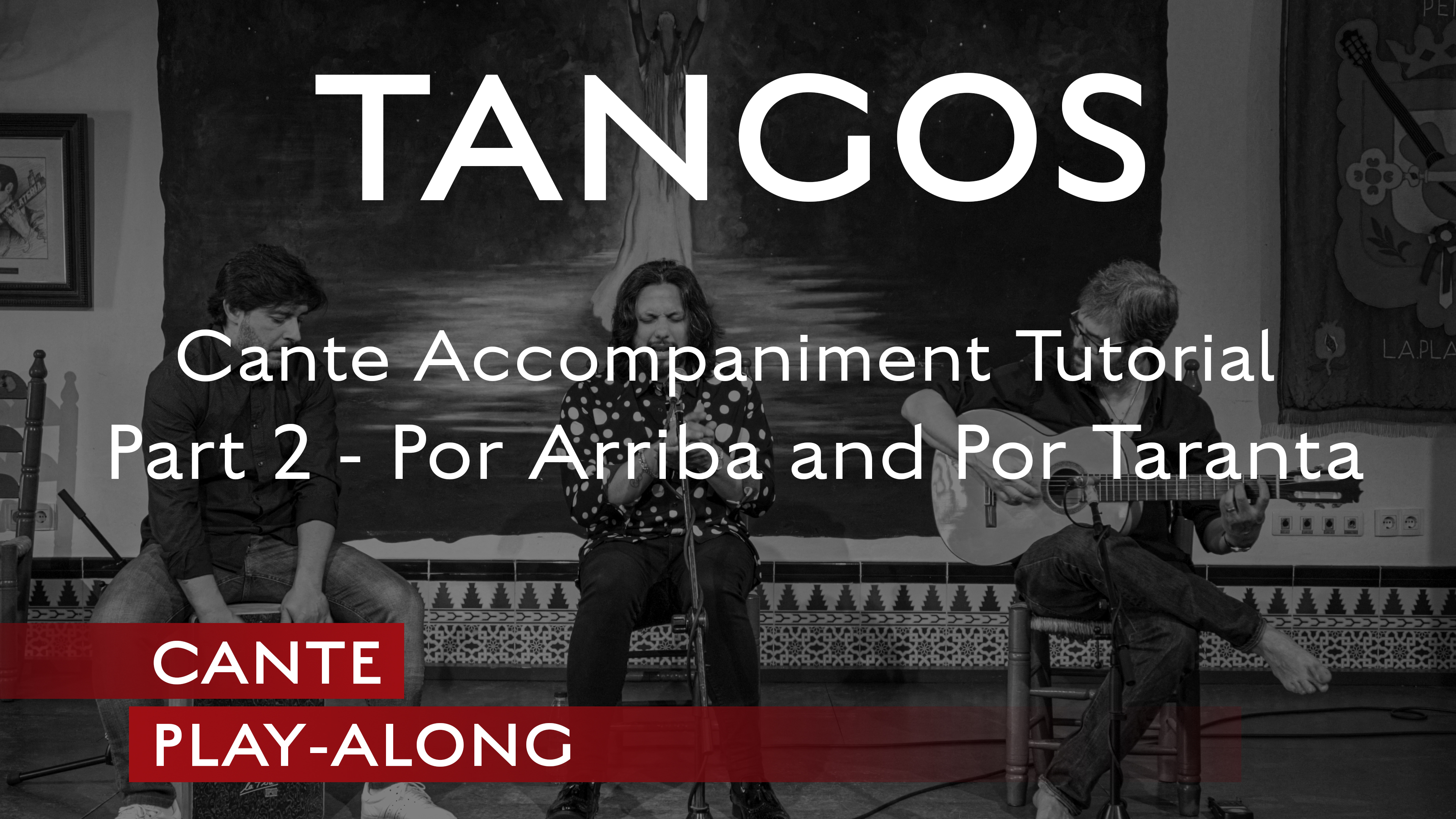 Cante Play-Along-Tangos Cante Accompaniment TUTORIAL-Part 2 Por Arriba/Por Medio