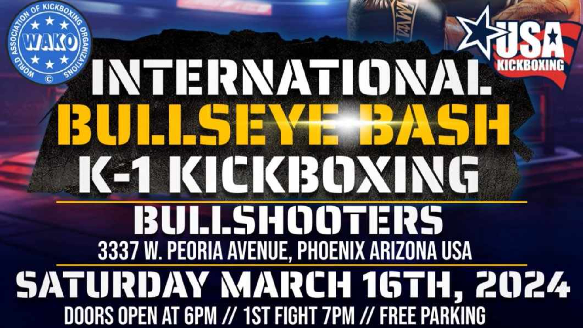 INTERNATIONAL KICKBOXING BULLSEYE BASH K-1 KICKBOXING - 03/17/2024, 06:28:55